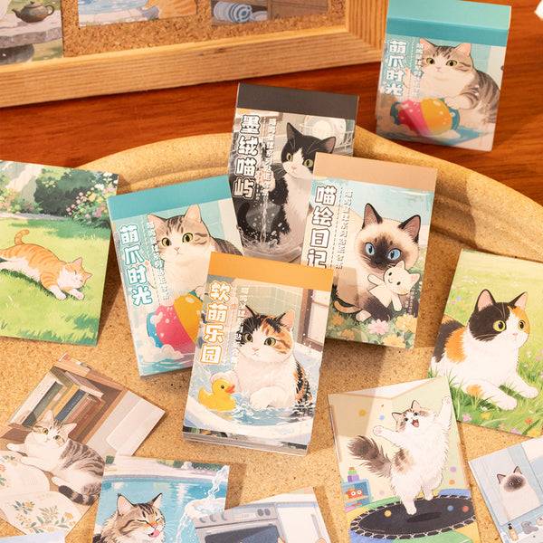 50PCS Meow Planet Series sticker book