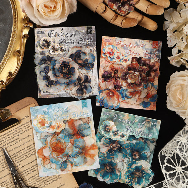 20PCS Star Sink Flower Sea Series sticker