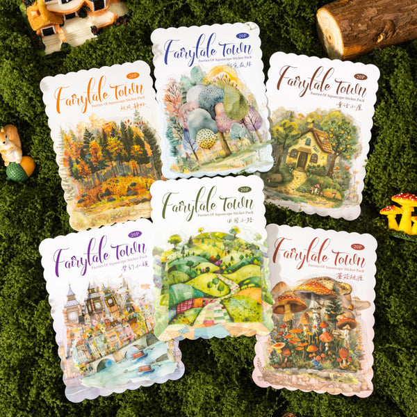 20PCS Fairytale Town series sticker