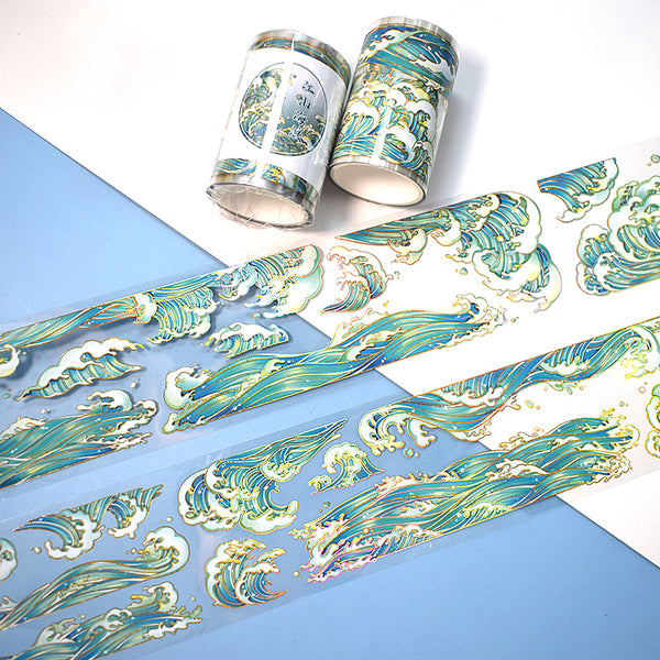 Landscape sea PET/Laser Gold PET Tape