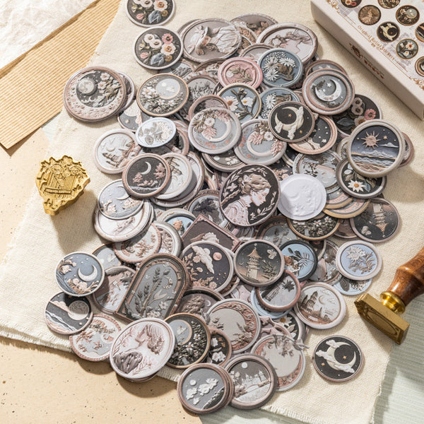 100PCS The World in Fire Lacquer series sticker