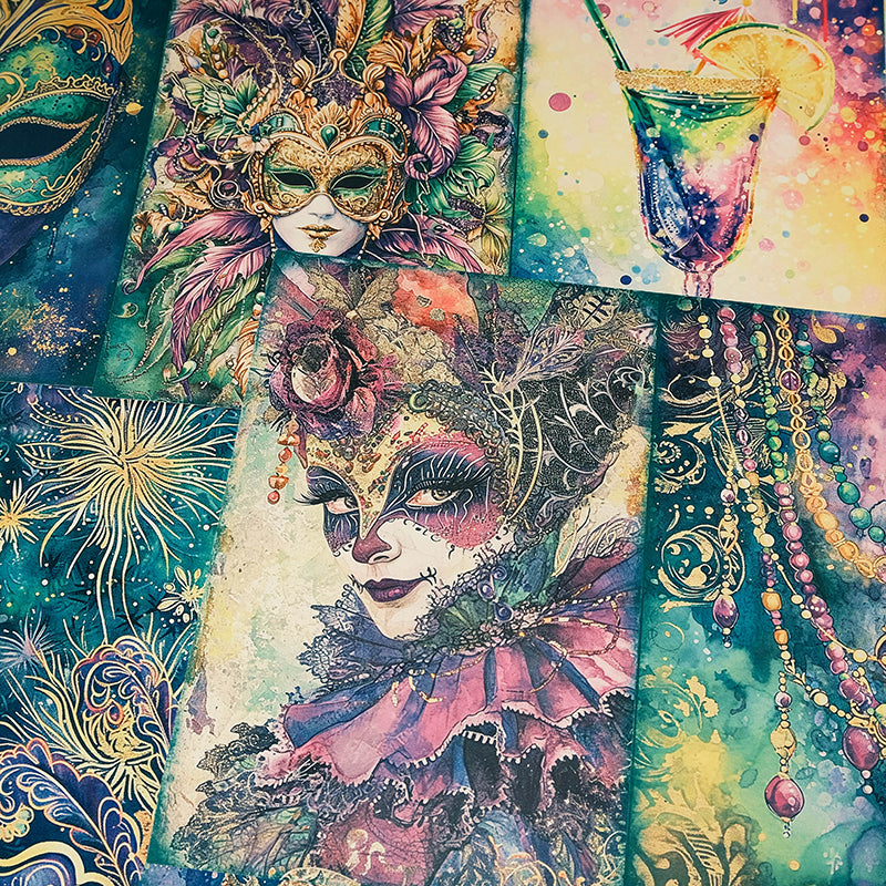 10PCS Rave party masquerade clown background paper – LBLYXIR