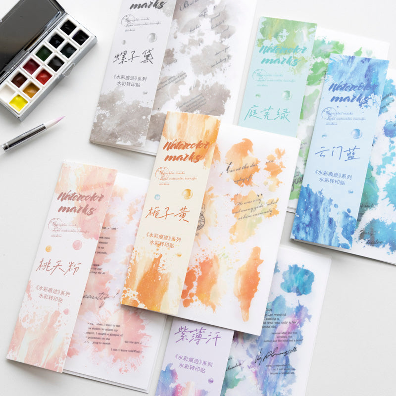 Trace Part Sticker 3PCS Watercolor Trace series PVC transfer sticker – LBLYXIR