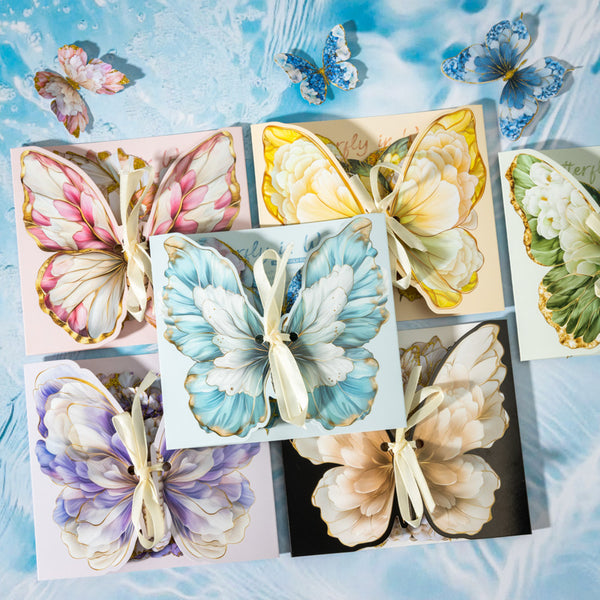 10PCS Butterfly in Water Series sticker