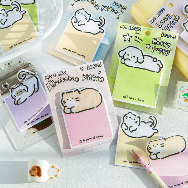 30PCS Little animal Graffiti series note paper
