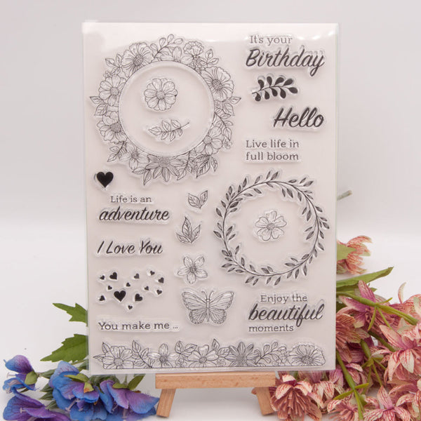 Clear silicone stamp