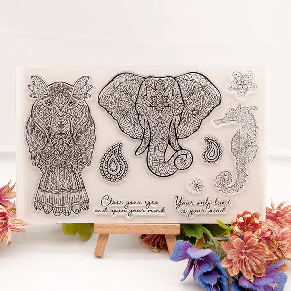 Clear silicone stamp