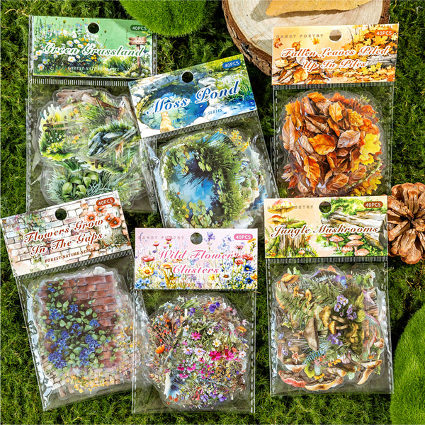 40PCS Forest Nature Series sticker