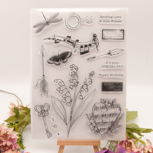 Clear silicone stamp