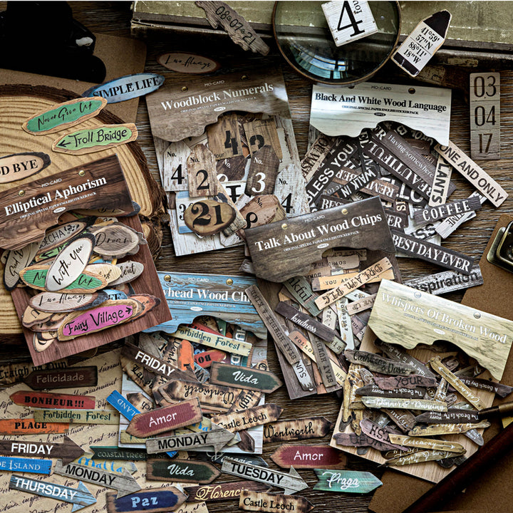 Wood Language Series sticker – LBLYXIR