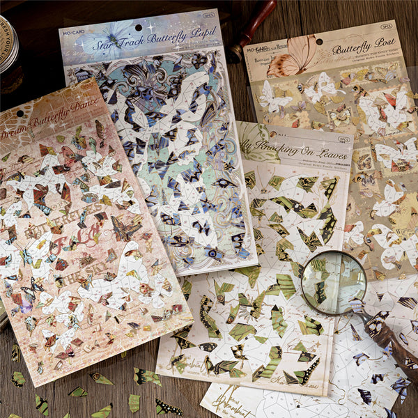 Butterfly Post Office Series puzzle sticker