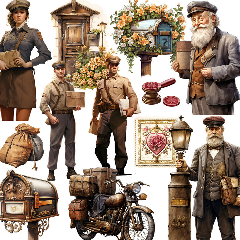 Postman Sticker 20PCS Vintage postman sticker – LBLYXIR