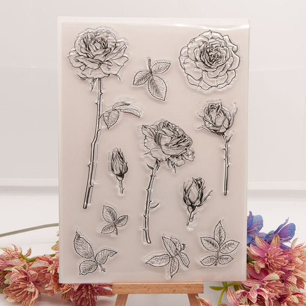 Clear silicone stamp