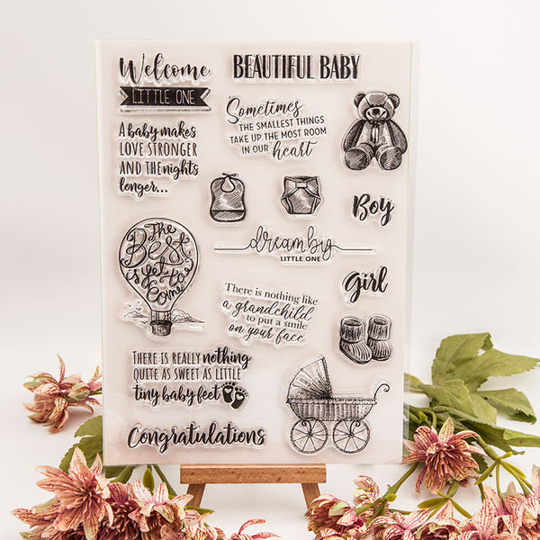 Clear silicone stamp