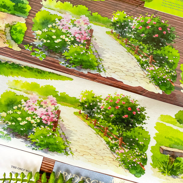 7cm*200cm Stroll leisurely Washi/PET Tape