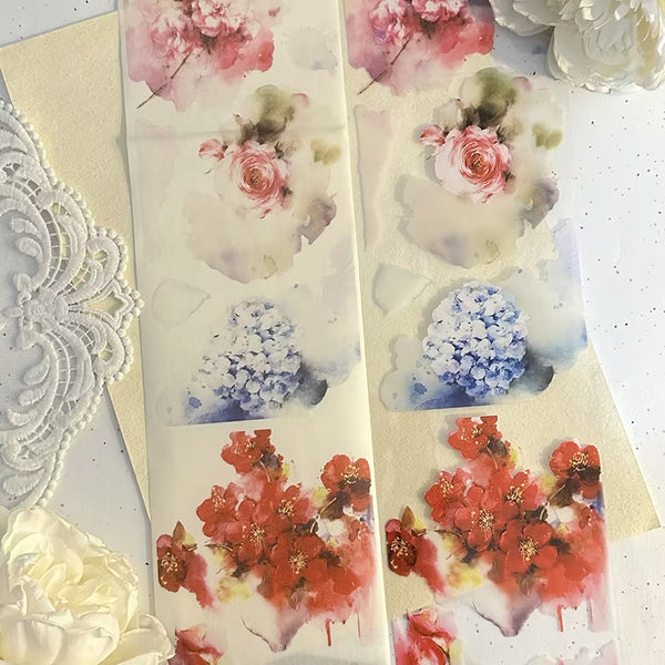 10cm*100cm Blossom all the way Washi/PET Tape