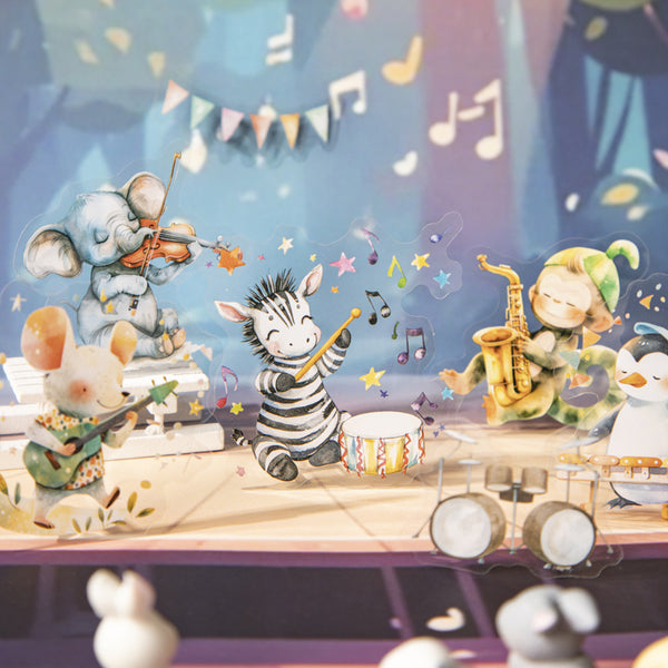 15PCS Animal Concert Series sticker