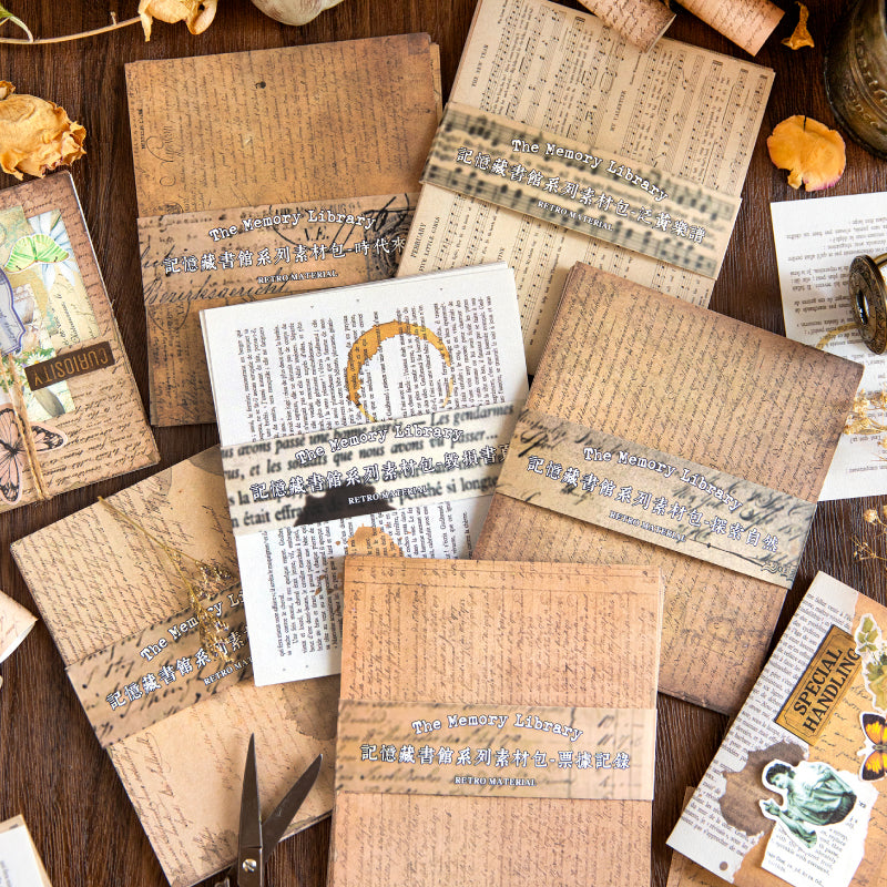 30PCS Memory Library series material paper – LBLYXIR