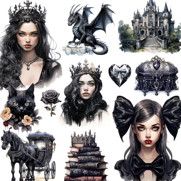 20PCS The Gothic Queen sticker