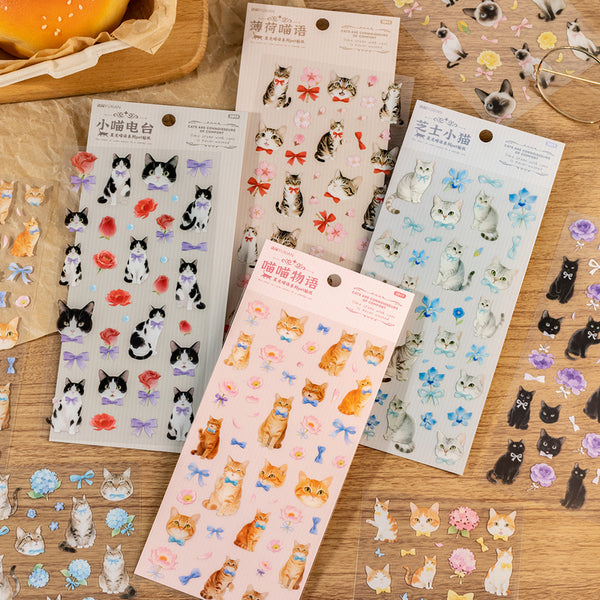 2PCS Starlight Meow Language Series sticker