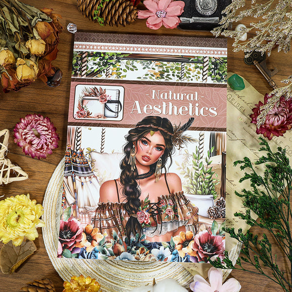 20PCS Natural Aesthetics sticker book