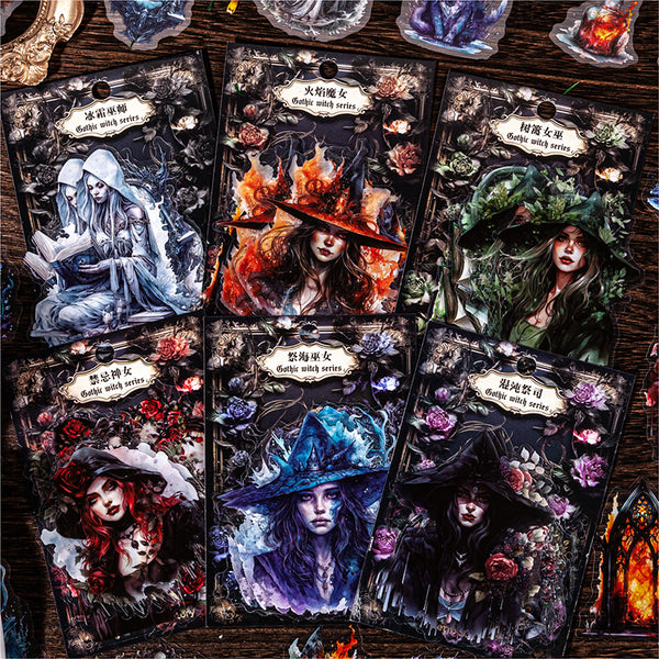 20PCS The Gothic witch series sticker