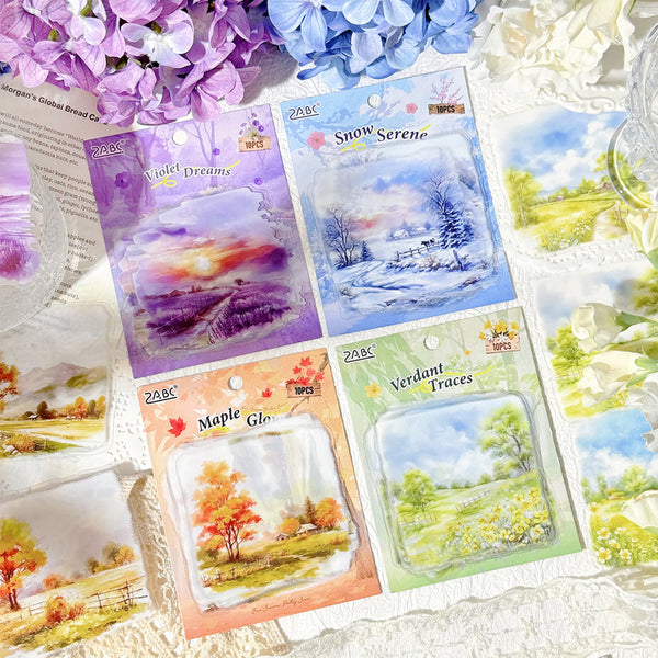10PCS The Four Seasons Story series sticker