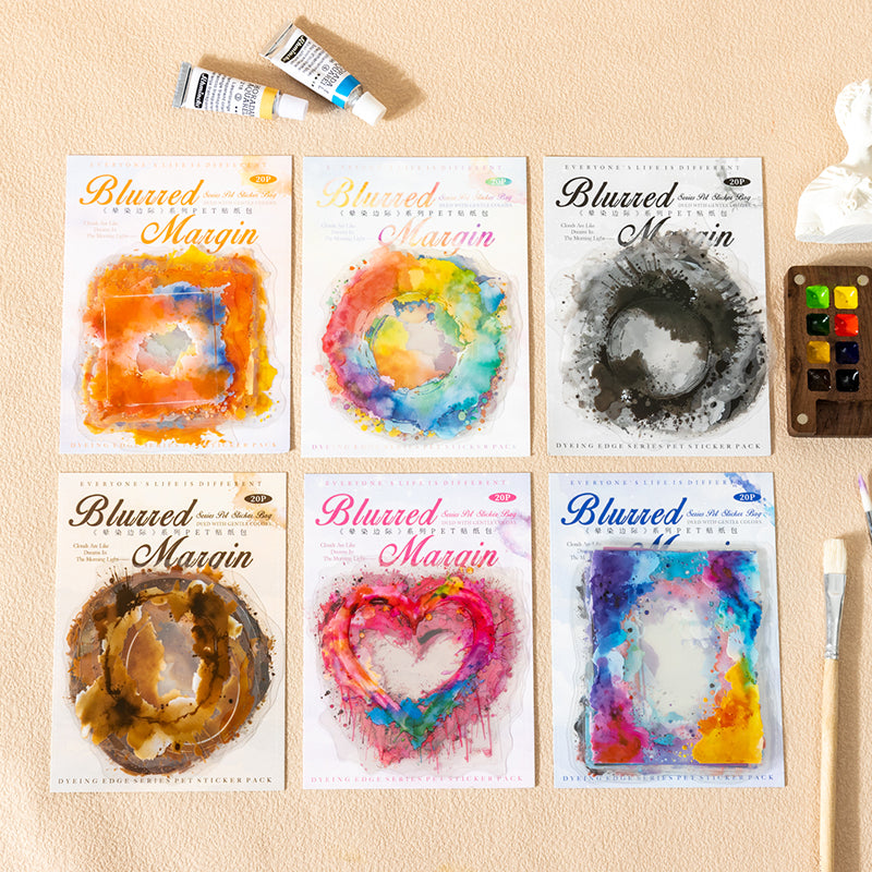 20PCS Blurred margin series sticker – LBLYXIR