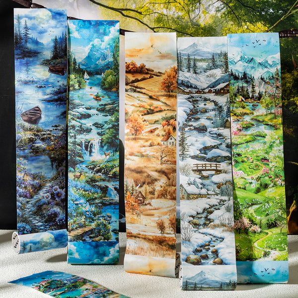 Four season landscape series Washi Tape