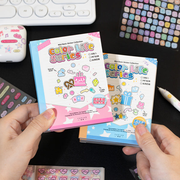 32PCS Color Life Series sticker book