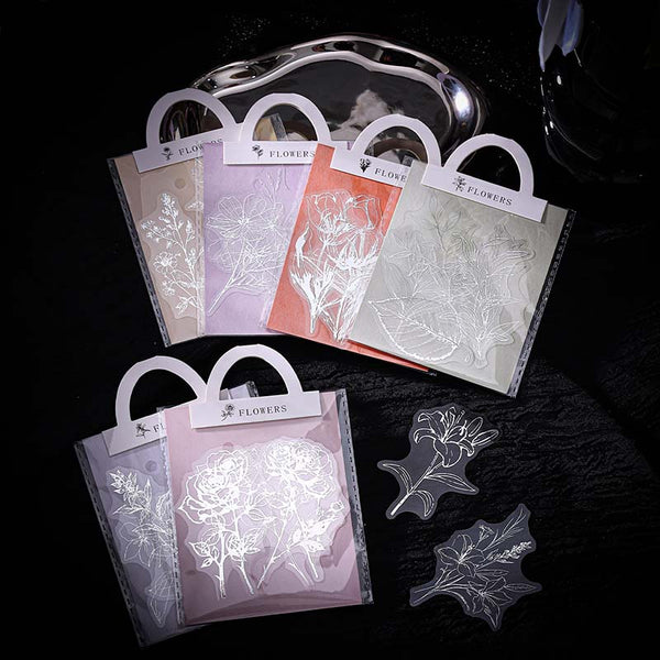 10PCS Flower Grace Series sticker