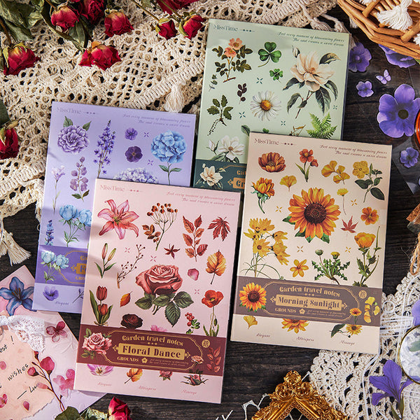 20PCS Forest flower path series sticker book