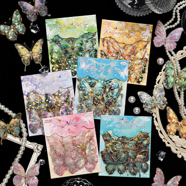 10PCS Nature Wings series sticker