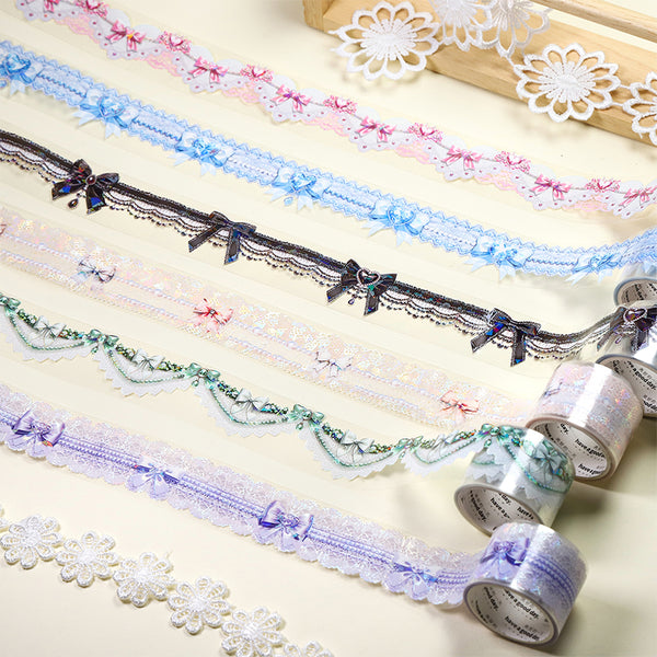 Lace Bead Curtain Dream Series Shell Light PET Tape