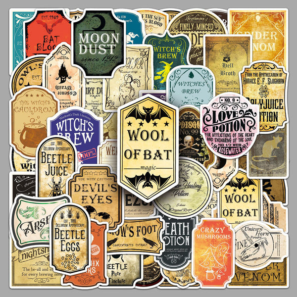 50PCS Potion label Sticker
