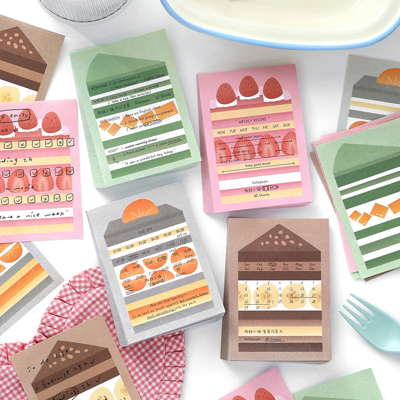 Cake Note Paper Sweet Tangy Bakery Series note paper – LBLYXIR