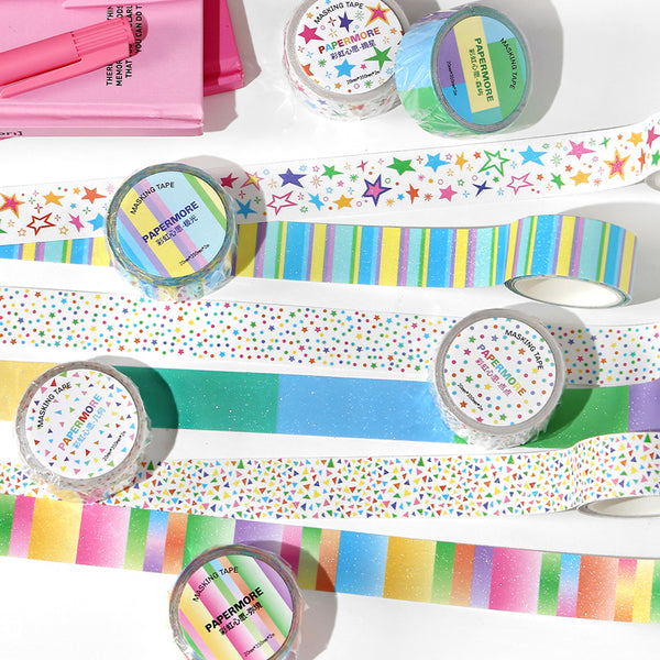 Rainbow Wish Series Flash Washi Tape