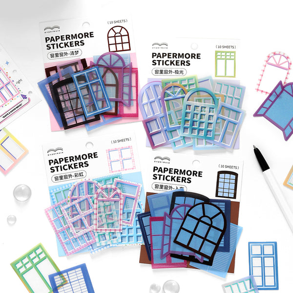 10PCS In window series sticker