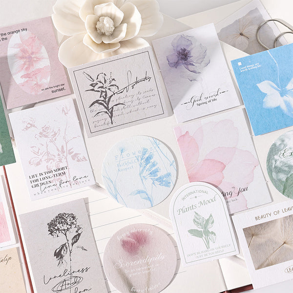 30PCS Talk to Flowers Series material paper