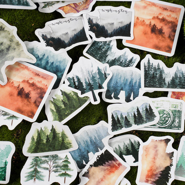 46PCS Forest wonderland sticker