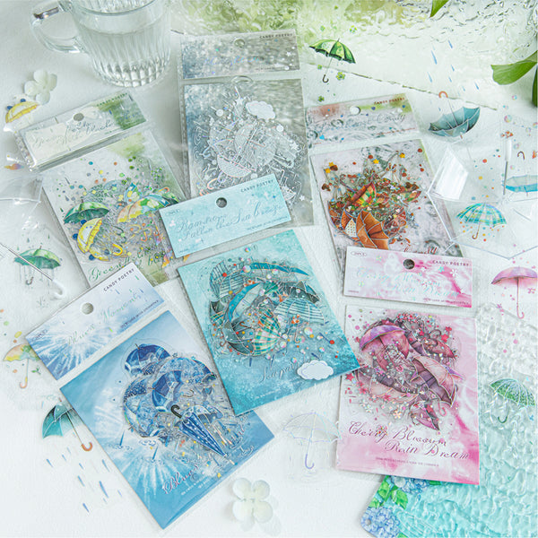 20PCS Rainy Season News Series sticker