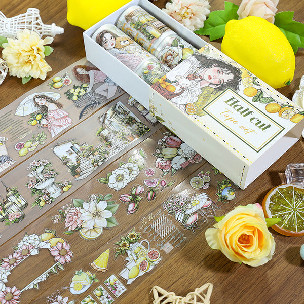 Lemon Market Die Cutting PET Tape Set