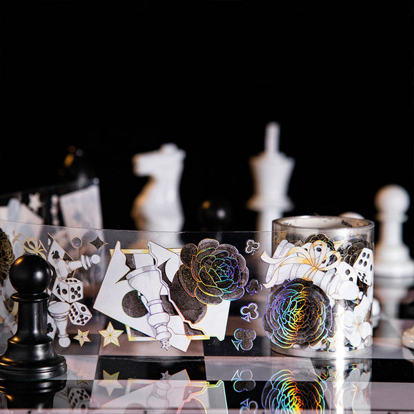 Seria tras spotkań szachowych Laserowa złota taśma PET