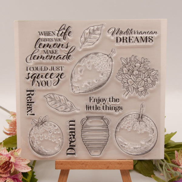 Clear silicone stamp