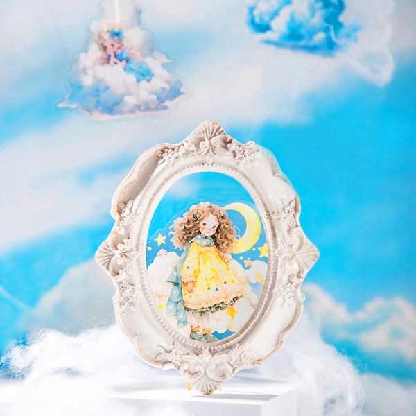 20PCS Girl Above the Clouds series sticker