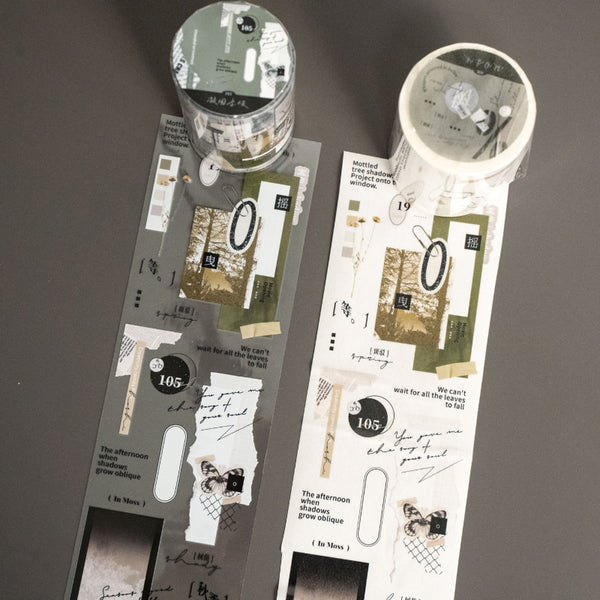 6cm*100cm Solidification season Washi/PET Tape