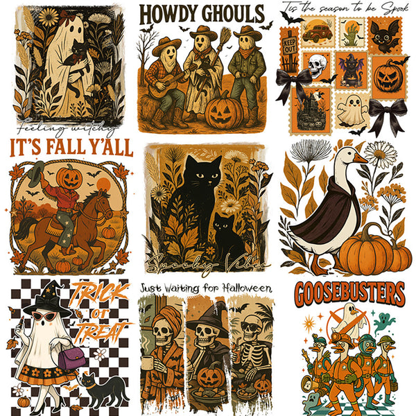20PCS Retro Halloween sticker