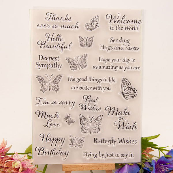 Clear silicone stamp