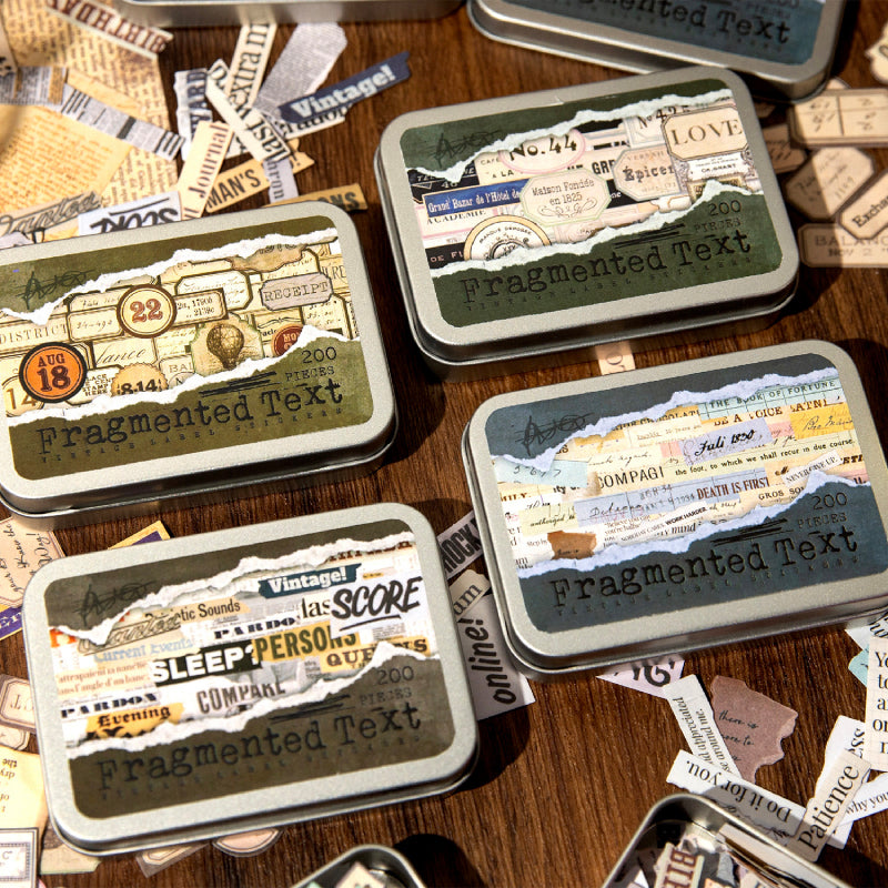 Fragment Design Sticker 200PCS Word fragment series sticker – LBLYXIR