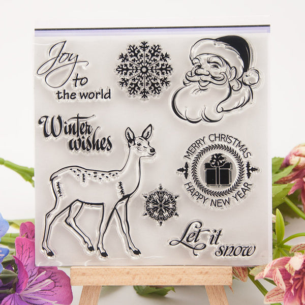 Clear silicone stamp